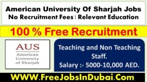 american university of sharjah careers, careers at american university of Sharjah