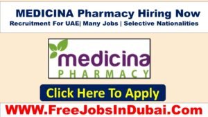 medicina pharmacy careers, medicina pharmacy Dubai careers, medicina pharmacy UAE careers, medicina pharmacy Abu Dhabi careers,
