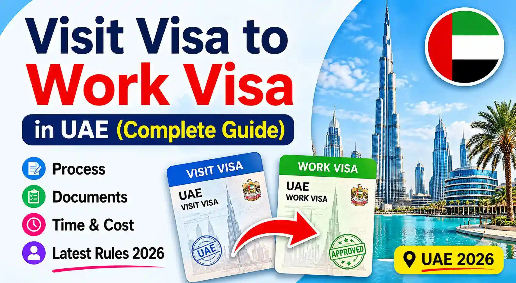 How to Convert Visit Visa to Work Visa in Dubai