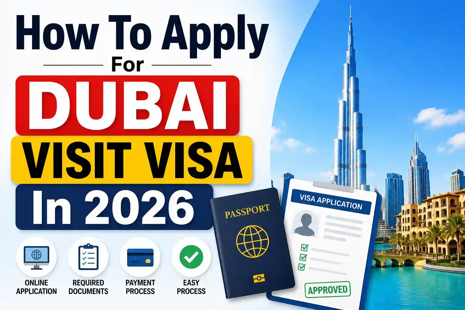 How To Apply For Dubai Visit Visa In 2026