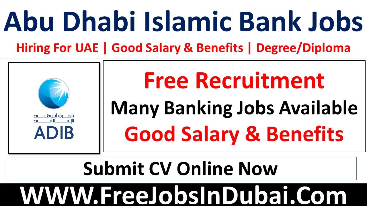 adib careers Jobs In Dubai