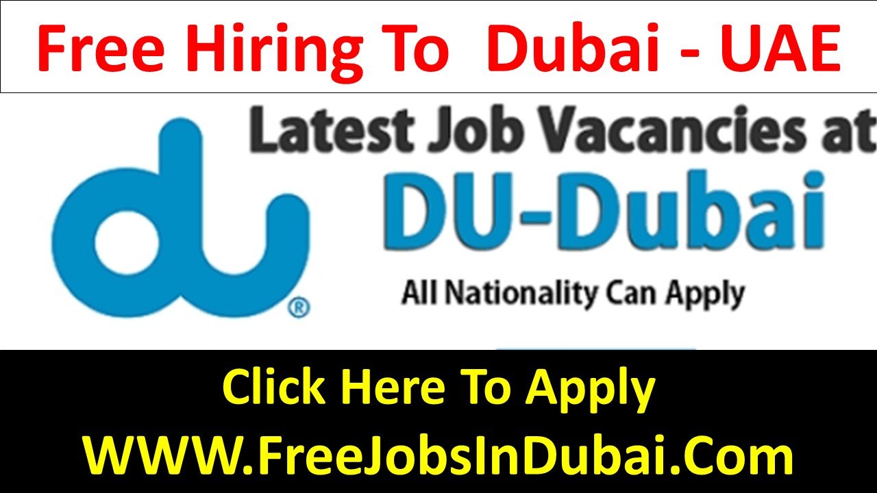 du careers Dubai Jobs