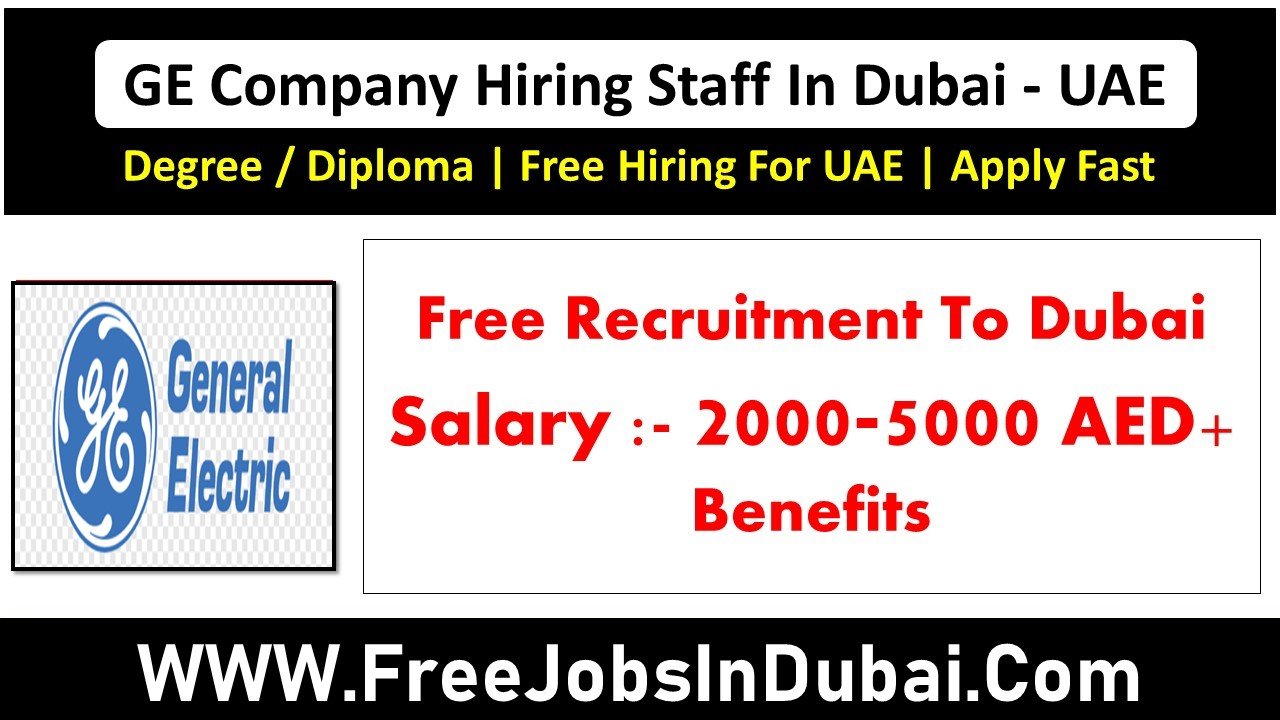 GE Group Career Jobs In Dubai