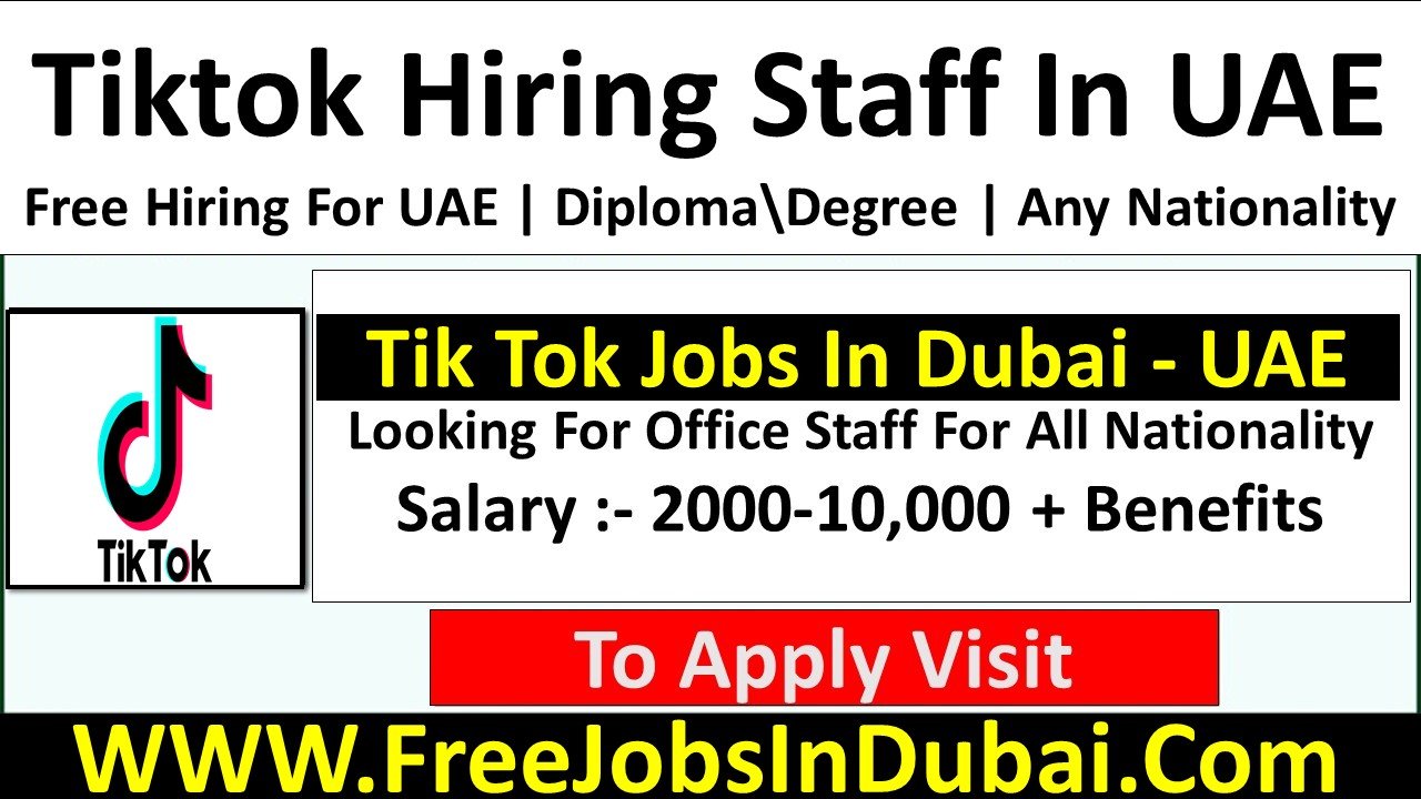 tiktok careers Dubai Jobs
