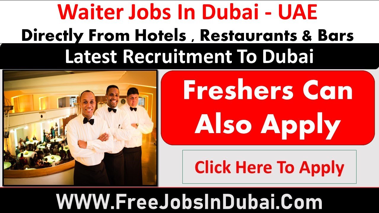 Waiter Jobs In Dubai