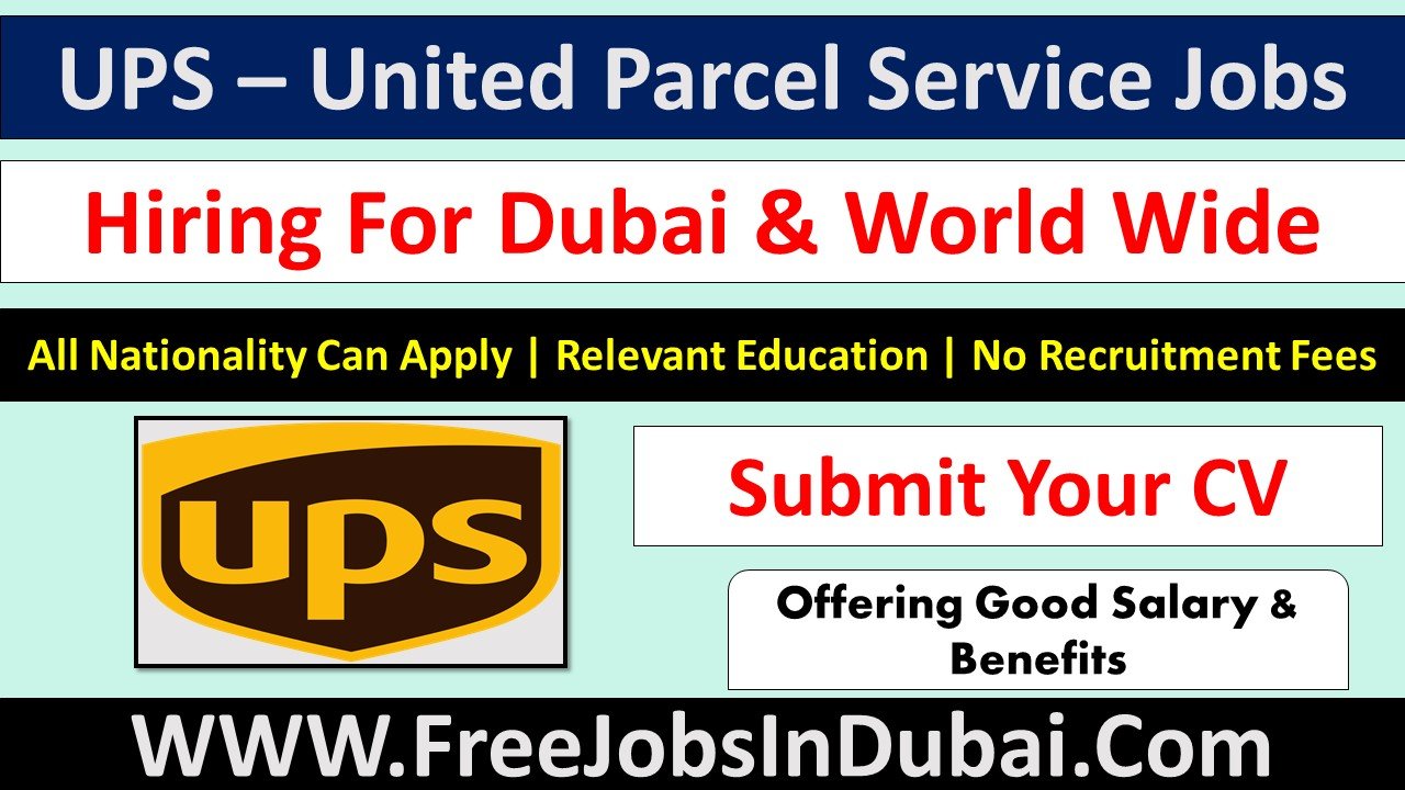 UPS Career Jobs UAE