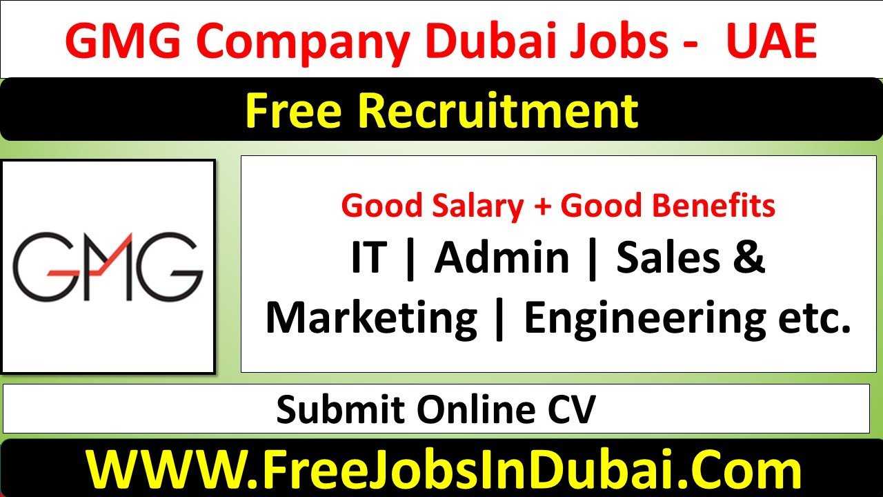 gmg Group Jobs Dubai
