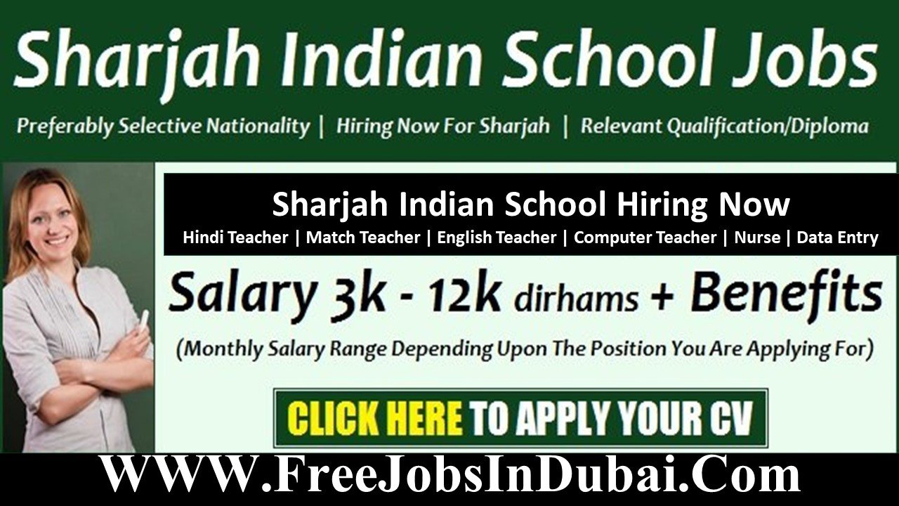 sharjah indian school careers jobs