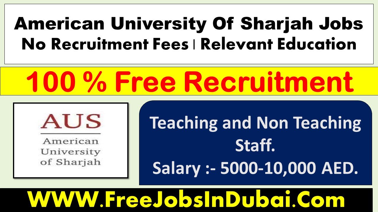 american university of sharjah jobs