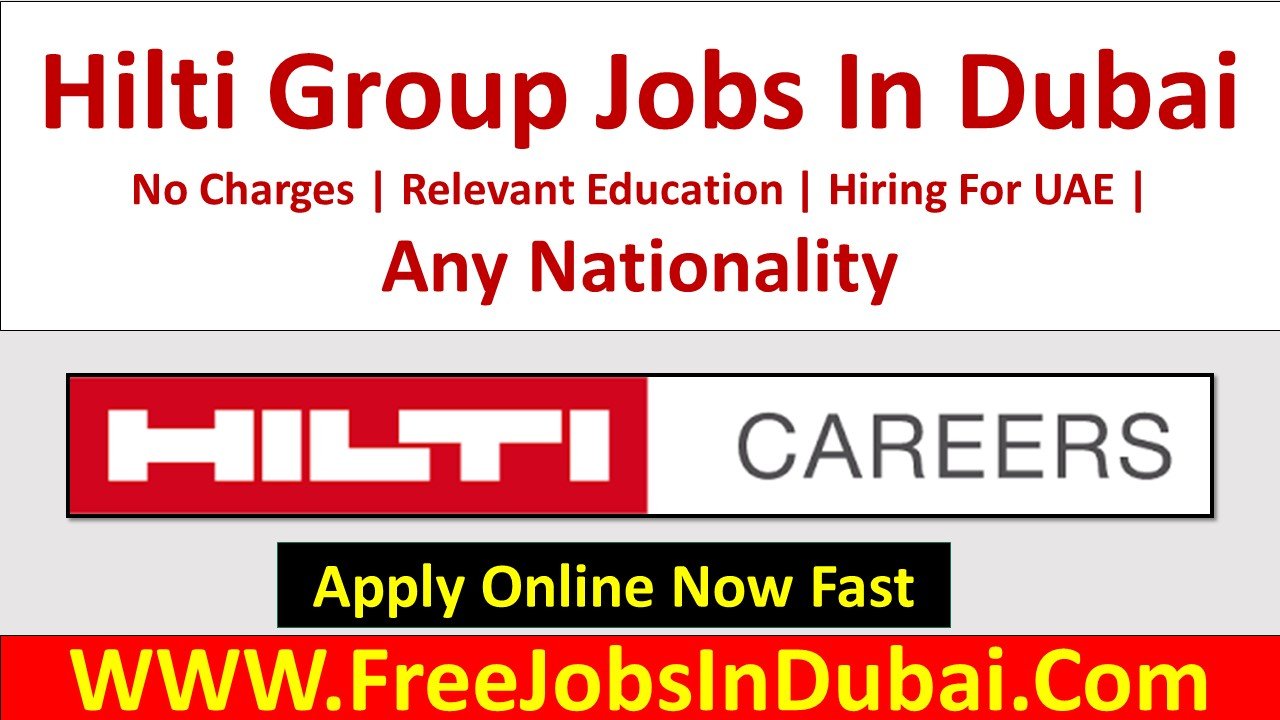 hilti careers Dubai Jobs