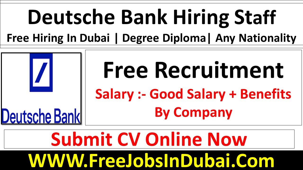 deutsche bank Dubai Jobs