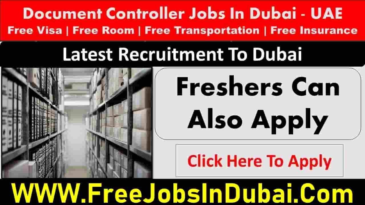 Document Controller Jobs In Dubai