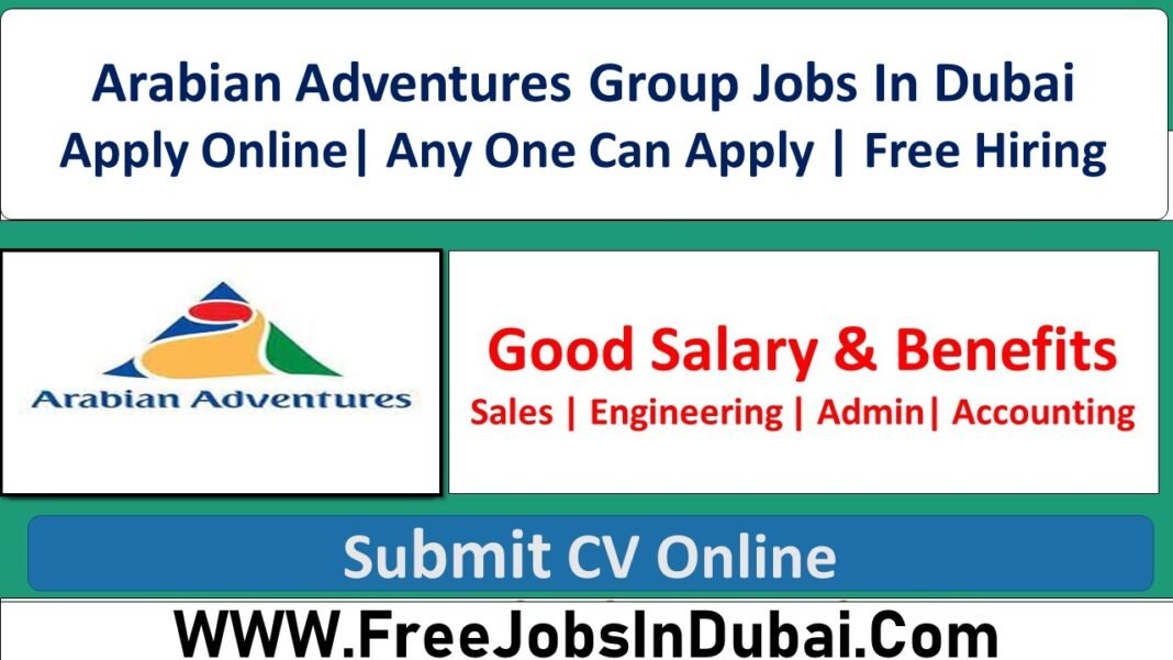 Arabian Adventures Careers UAE Opportunities