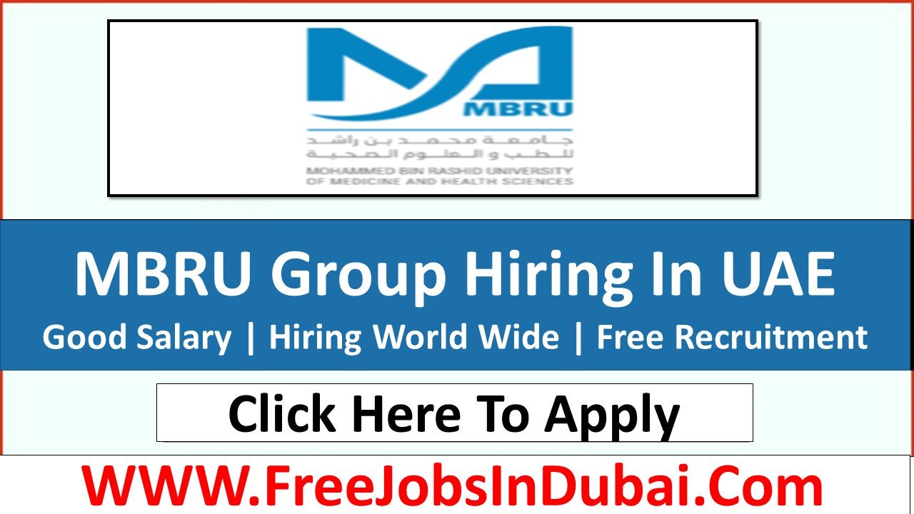 Mbru Dubai careers Jobs