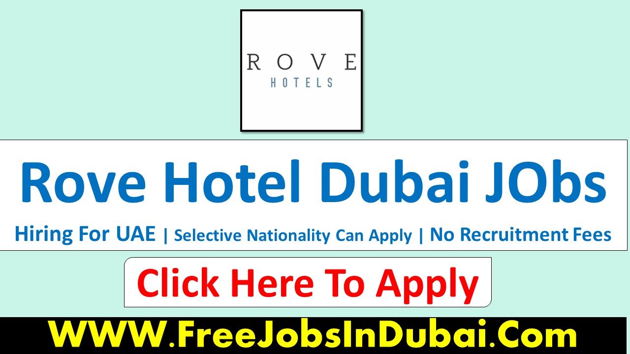 rove hotel career Dubai Jobs