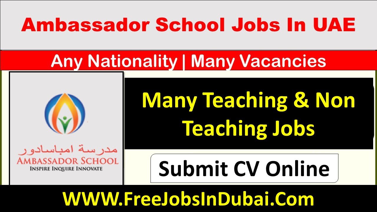 ambassador school dubai career Jobs
