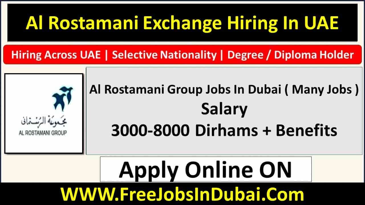Al Rostamani Group Jobs In Dubai