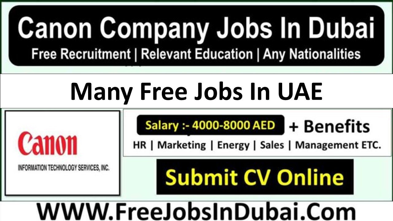 Canon Dubai Careers Jobs