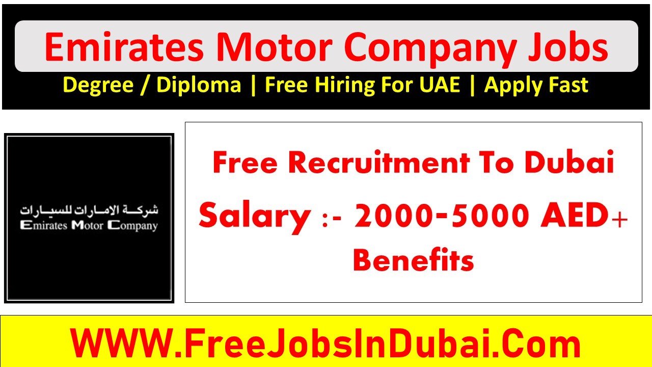 emirates motor company careers Dubai Jobs