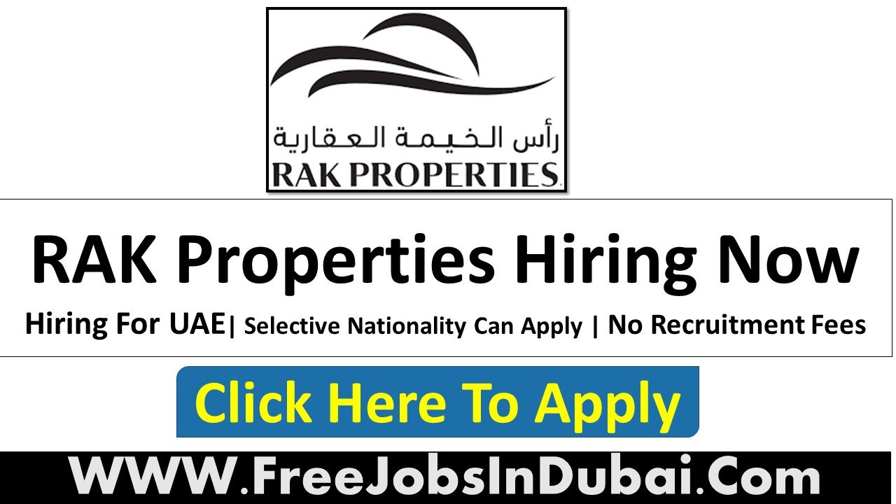 rak properties careers Jobs