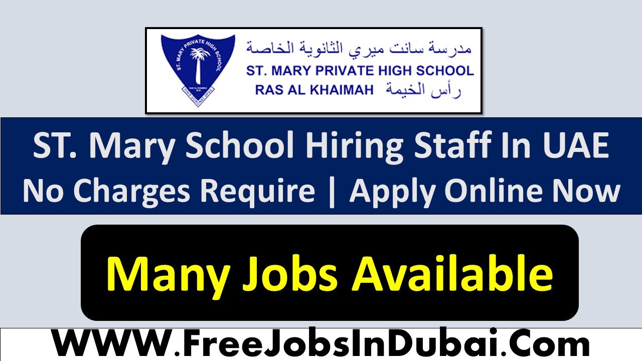 st mary's school ras al khaimah jobs