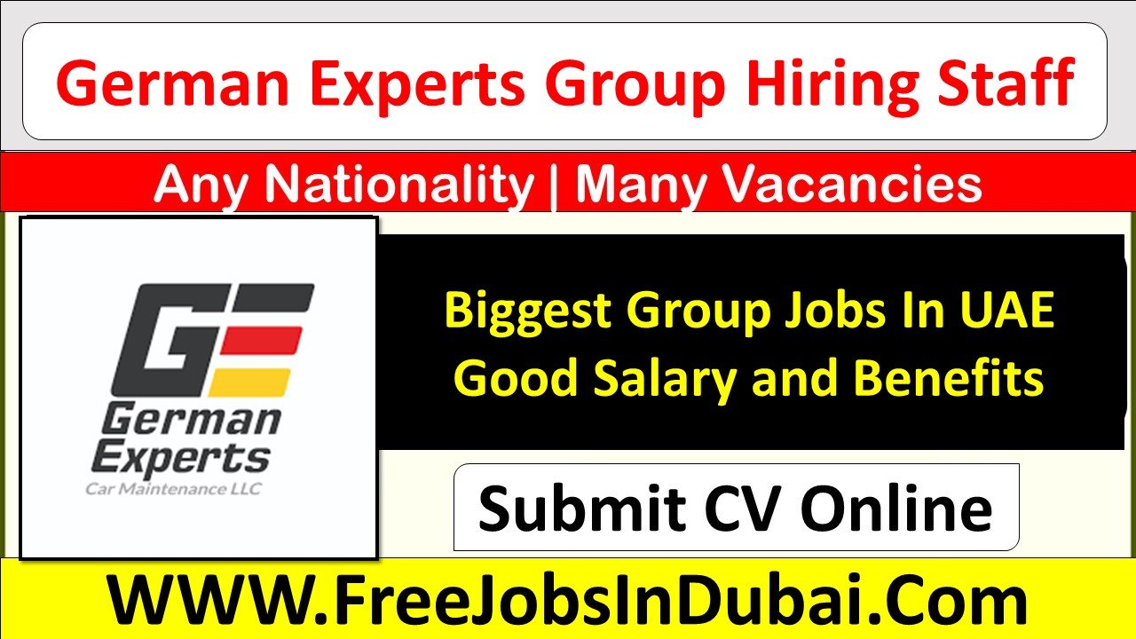 german experts careers Jobs In Dubai
