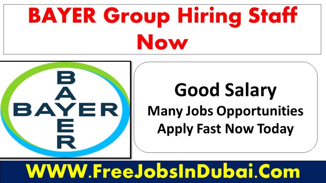 BAYER Careers Jobs Vacancies In All Over World - JobsInDubai