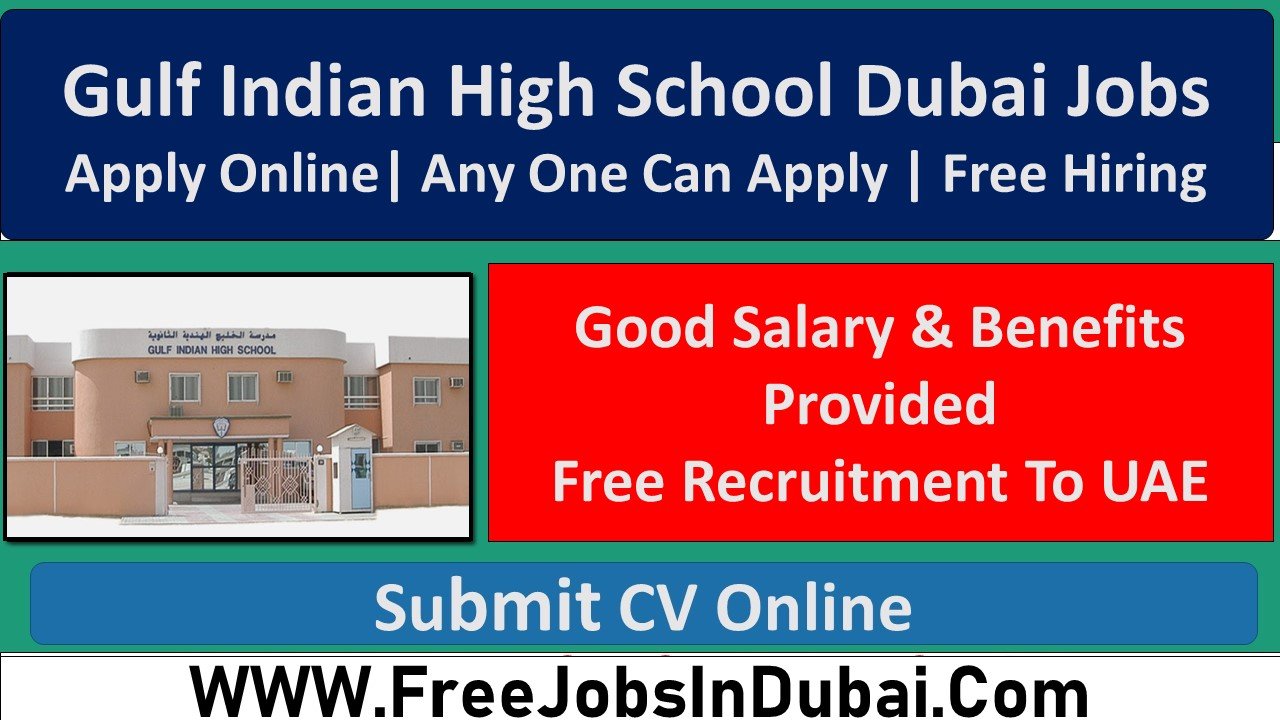 gulf indian high school careers jobs In Dubai