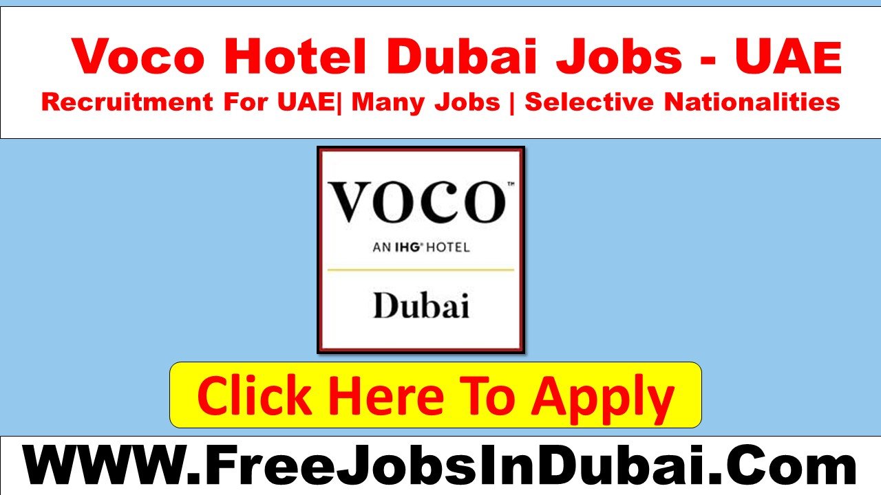 voco hotel dubai careers Jobs