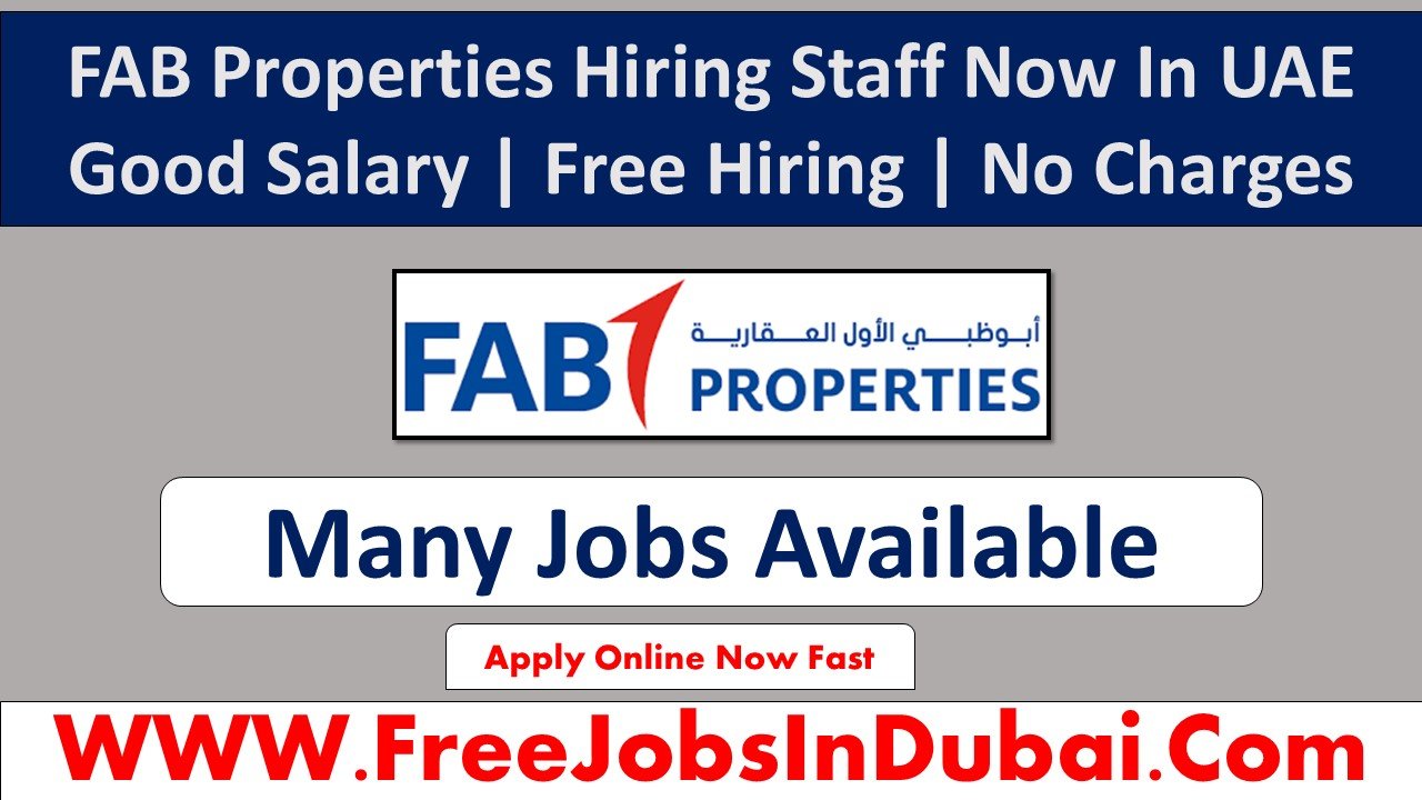 fab properties Jobs In Dubai