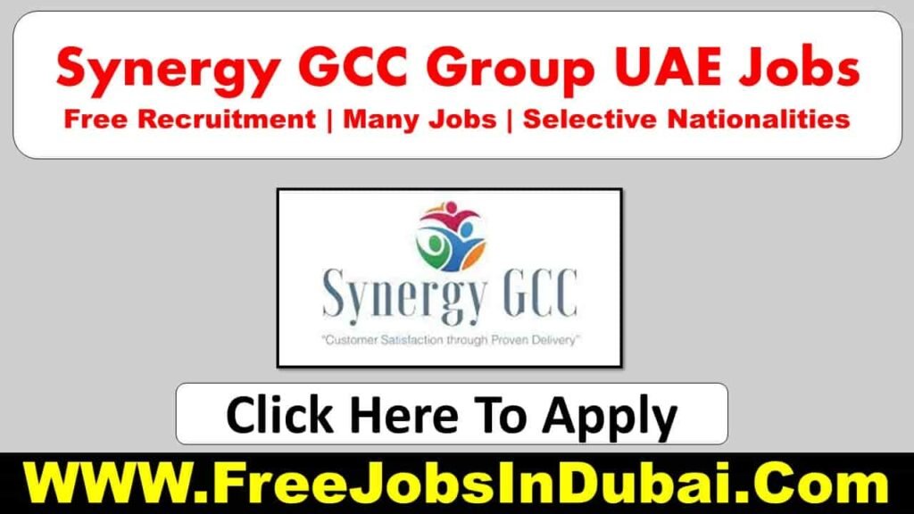 Synergy Gcc Careers Group Announced Job Vacancies In Uae 4912