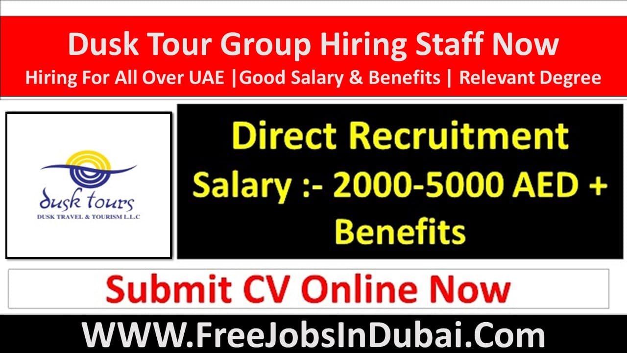 dusk travel and tourism careers Dubai Jobs