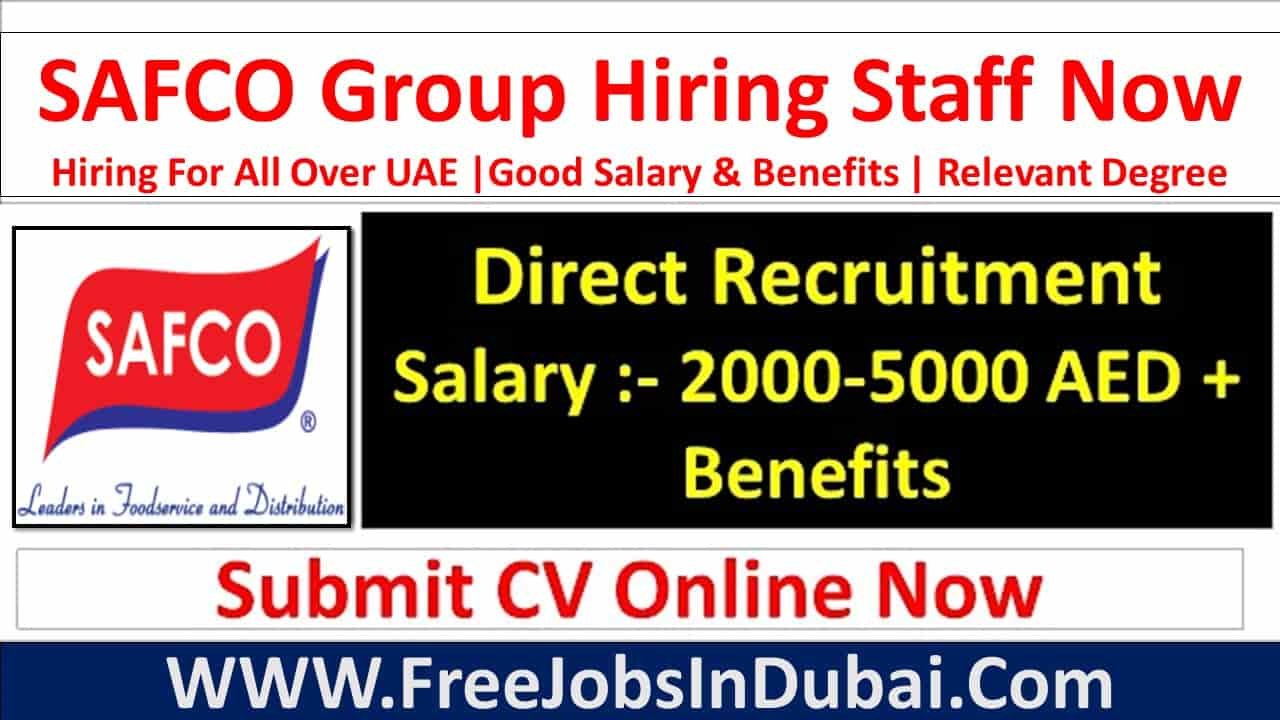 safco dubai careers Jobs iN Dubai