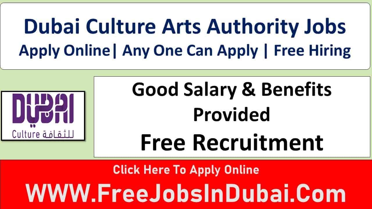 Dubai Culture Arts Authority Jobs In UAE