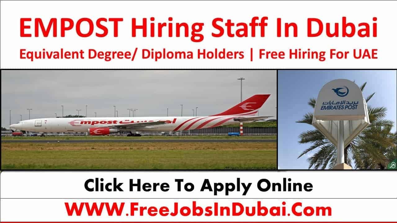 Emirates Post Jobs In Dubai