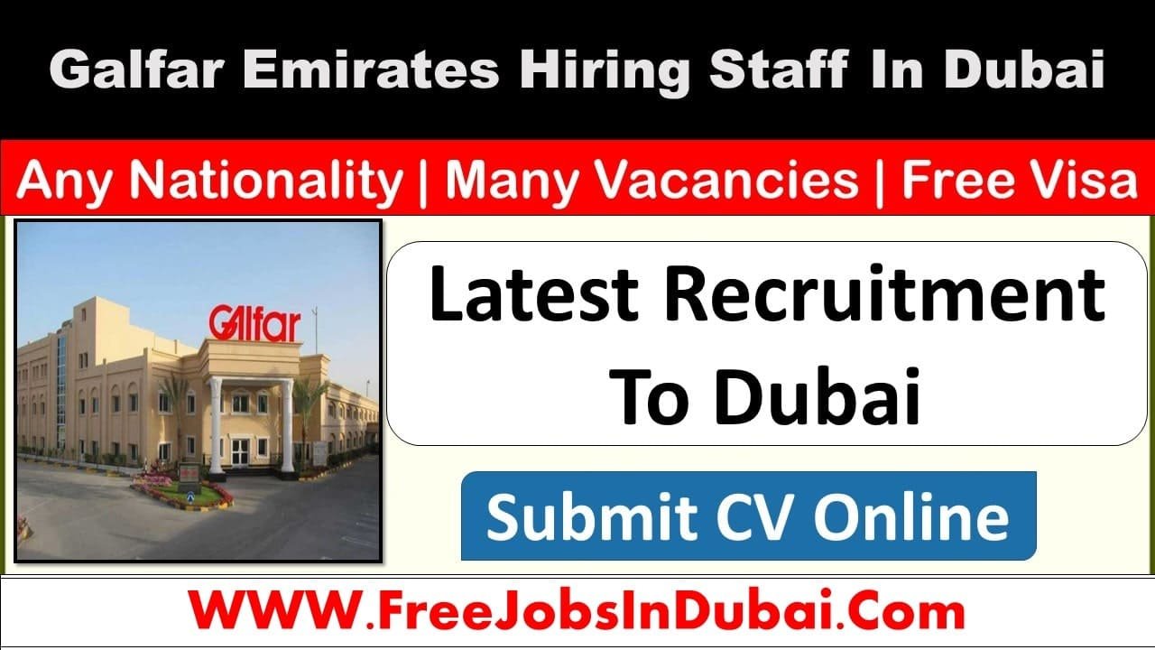 Galfar Emirates Group Jobs In Dubai