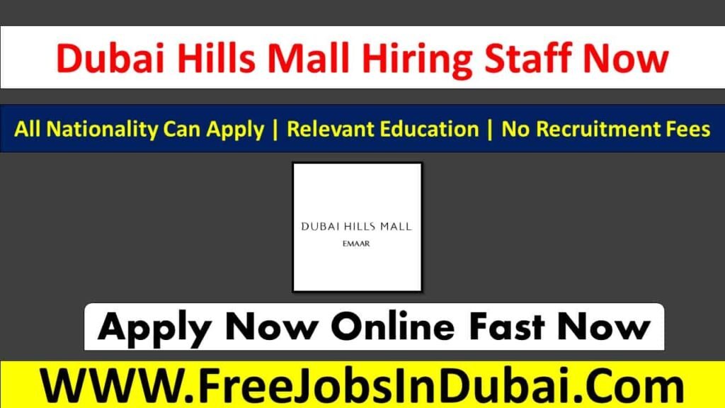 Dubai Hills Mall Careers Jobs Vacancy In Dubai JobsInDubai