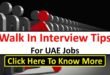 Walk In Interview Tips For UAE Jobs